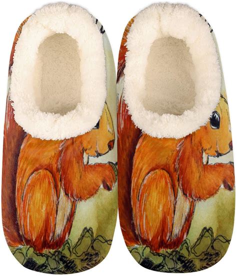 squirrel slippers for women.